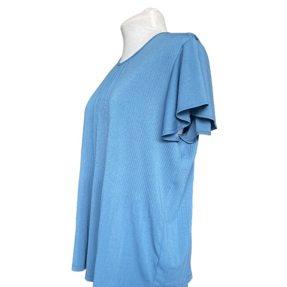 Flowy Philosophy Steel Blue Top - Picture 6 of 11